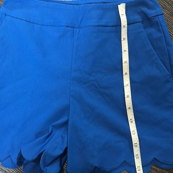 Iltm, I Love Tyler Madison Shorts, Scalloped Techno, blue, stretch Sz S NWTS 🇨🇦 - Picture 9 of 10